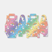 レインボーユニコーンハート星模様 フェイバーボックス (折り畳みなし)