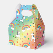 レインボーユニコーンハート星模様 フェイバーボックス (正面サイド)