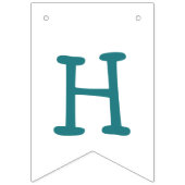 レインボーユニコーンバルーン&バナー誕生日デコール バンティングフラッグ (第2の旗)