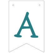 レインボーユニコーンバルーン&バナー誕生日デコール バンティングフラッグ (第3の旗)