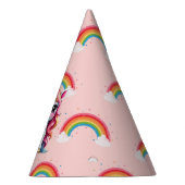レインボーユニコーンバースデーパーティーハット パーティーハット (右)