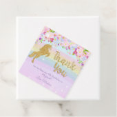 レインボーユニコーンバースデーパーティーパープルありがとう フェイバータグ (インサイチュ)