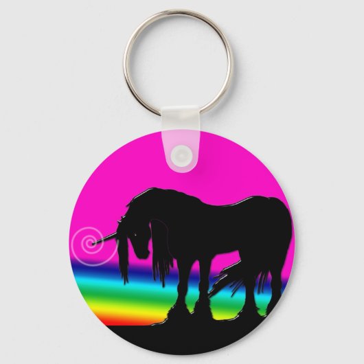 レインボーユニコーンパーティー キーホルダー (正面)