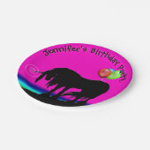 レインボーユニコーンパーティー ペーパープレート (アングル)