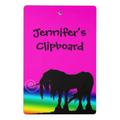 レインボーユニコーンパーティー ミニクリップボード (裏面)