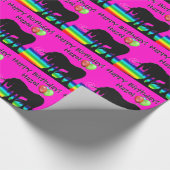 レインボーユニコーンパーティー ラッピングペーパー (角)