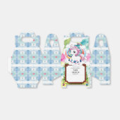 レインボーユニコーンベイビーシャワー フェイバーボックス (折り畳みなし)