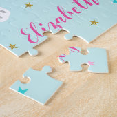 レインボーユニコーンマジカルグリッターアクア ジグソーパズル (側面)