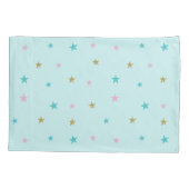 レインボーユニコーンマジカルグリッターアクア 枕カバー (裏面)