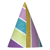 レインボーユニコーンマジカル誕生日 パーティーハット (裏面)
