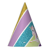 レインボーユニコーンマジカル誕生日 パーティーハット (左)