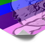 レインボーユニコーンマジカルLGBT信じゲイプライド ポスター (角)