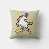 レインボーユニコーンミールボードゲームオーバー クッション (正面)