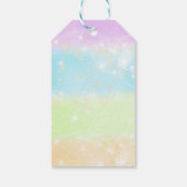 レインボーユニコーンメッセージカード ギフトタグ (裏面)