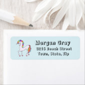 レインボーユニコーン住所 シール (インサイチュ)