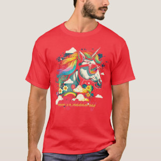 レインボーユニコーン保険計理人 Tシャツ