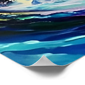 レインボーユニコーン印刷可能なウォールアート高品質- ポスター (角)