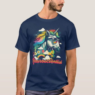 レインボーユニコーン神経科学者 Tシャツ