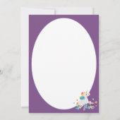 レインボーユニコーン第5誕生日グリーティングカード サンキューカード (裏面)