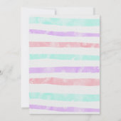 レインボーユニコーン誕生日マジカルユニコーン 招待状 (裏面)