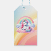 レインボーユニコーン魔法モーメントガール誕生日 ギフトタグ (裏面)