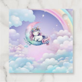 レインボーユニコーン魔法モーメントガール誕生日 フェイバータグ (裏面)