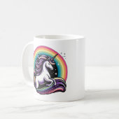 レインボーユニコーン コーヒーマグカップ (正面左)