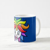 レインボーユニコーン コーヒーマグカップ (正面右)