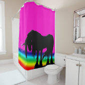 レインボーユニコーン シャワーカーテン (インサイチュ)