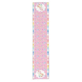 レインボーユニコーン ショートテーブルランナー (正面)