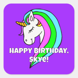 レインボーユニコーン スクエアシール