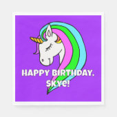 レインボーユニコーン スタンダードランチョンナプキン (正面)