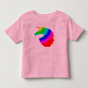 レインボーユニコーン トドラーTシャツ