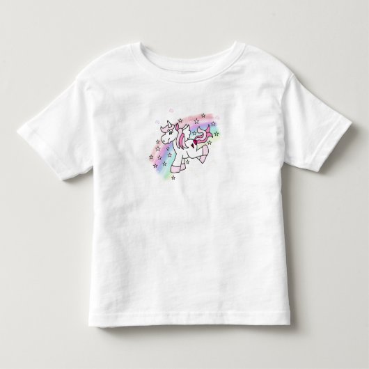 レインボーユニコーン トドラーTシャツ (正面)
