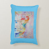 レインボーユニコーン ピンク 女の子 スウィートドリームス クッション (裏面(縦))