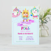 レインボーユニコーン プールパーティを盛り上げよう 招待状 (スタンド正面)