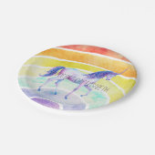 レインボーユニコーン ペーパープレート (アングル)