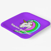 レインボーユニコーン ペーパープレート (傾斜あり)