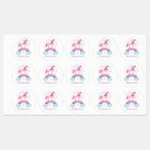 レインボーユニコーン ラベル (シート)