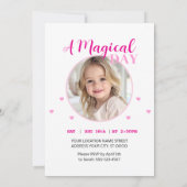 レインボーユニコーン 招待状 (裏面)