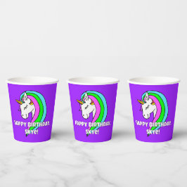 レインボーユニコーン 紙コップ