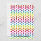 レインボーユニコーン – 誕生日招待状 招待状 (裏面)