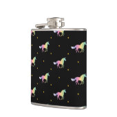 レインボーユニコーン&金ゴールドスターズ フラスク (左)