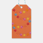 レインボーユニコーン、風船＆バナー誕生日パーティー ギフトタグ (裏面)