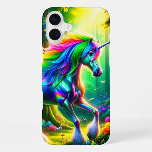 レインボーユニコーン iPhoneケース (裏面)