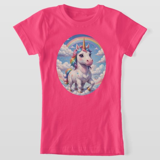 レインボーユニコーン Tシャツ (レイダウン)