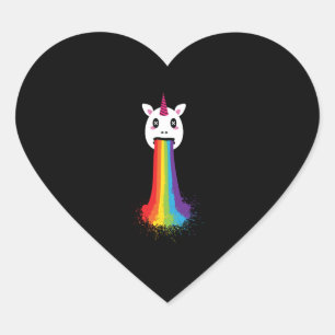 レインボーユニコーンLGBT ハートシール