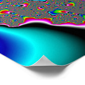 レインボーユニバース – フラクタルアート ポスター (角)