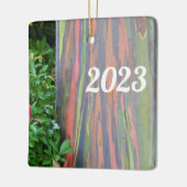 レインボーユーカリの木 セラミックオーナメント (左)