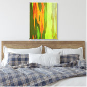 レインボーユーカリの樹皮,ハワイ キャンバスプリント (インサイチュ (寝室))